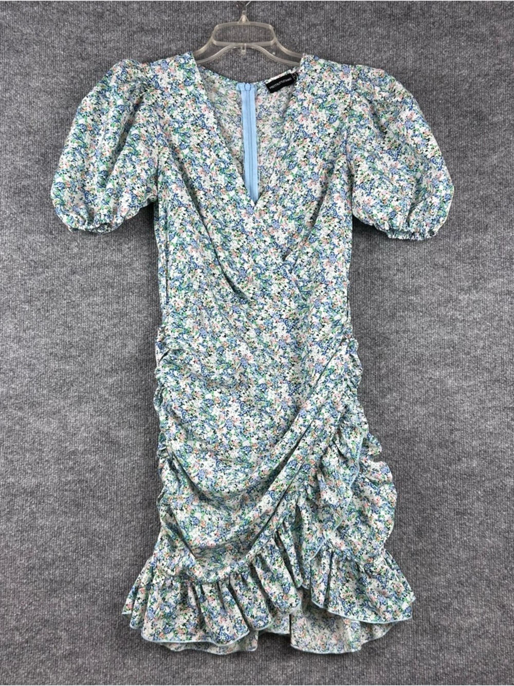 PrettyLittleThing Floral Mini Dress Coquette Ruched